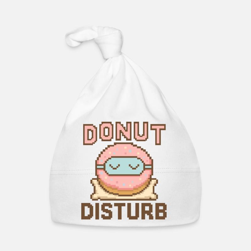 Donut Disturb – Mode Sommeil Doux Bonnet bio Bébé