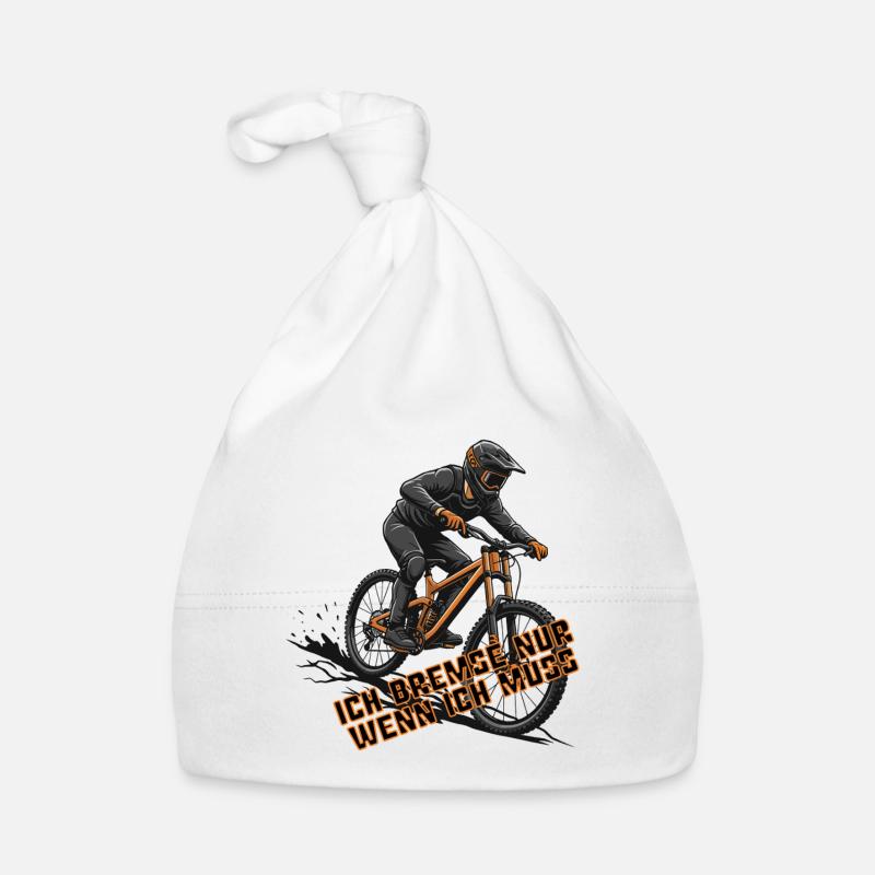 Mountainbike MTB Downhill Design Geschenk Baby Bio-Mütze