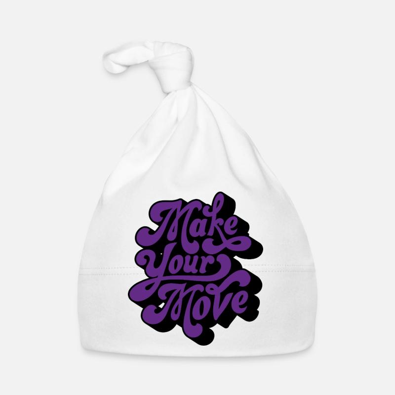 Make Your Move Retro-Skript Baby Bio-Mütze