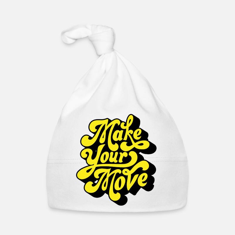 Make Your Move – Neon Script Organic Baby Cap