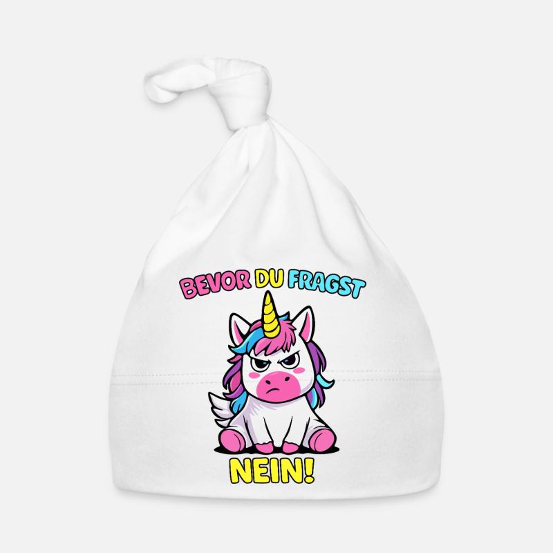 Avant que vous ne demandiez No Unicorn Bonnet bio Bébé