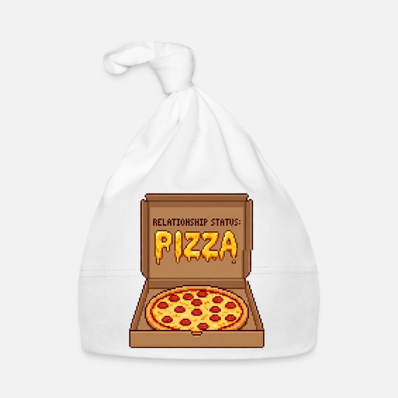 Pizza Statut Relationnel - Cadeau Anti-Valentin Bonnet bio Bébé