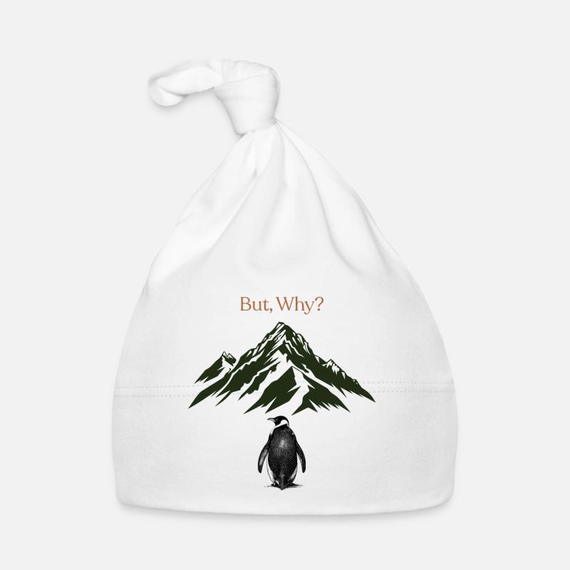But, Why? Mountain landscape Organic Baby Cap