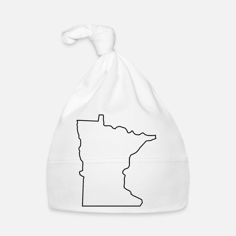 Carte du Minnesota Bonnet bio Bébé