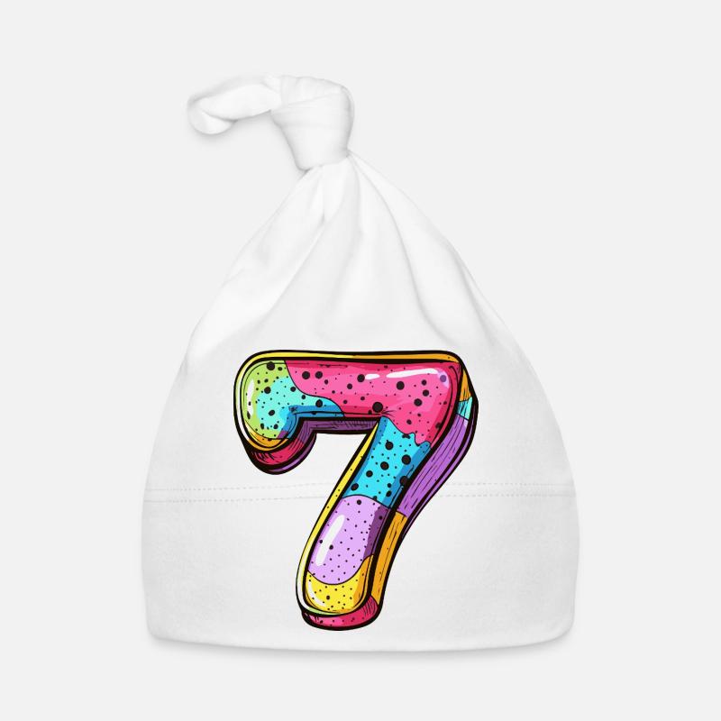 7 Nombre coloré Bonnet bio Bébé