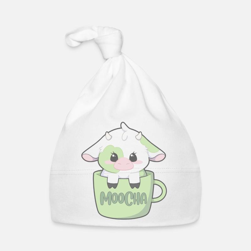 moocha - Baby Bio-Mütze - Weiß