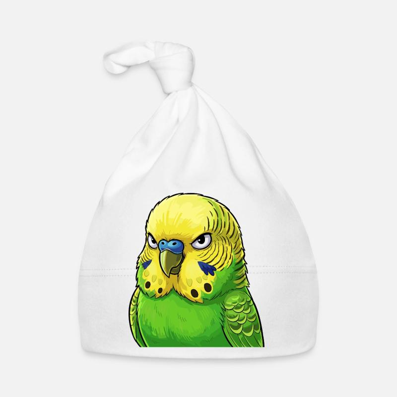 Jaune vert perruche vibrant Bonnet bio Bébé