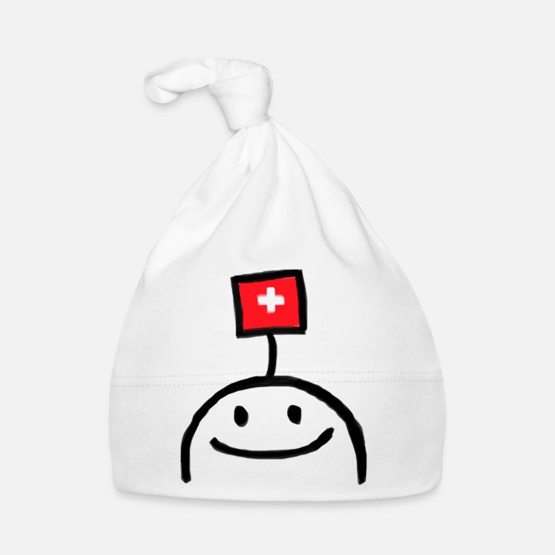 Lustiges Schweizer Geschenk Baby Bio-Mütze