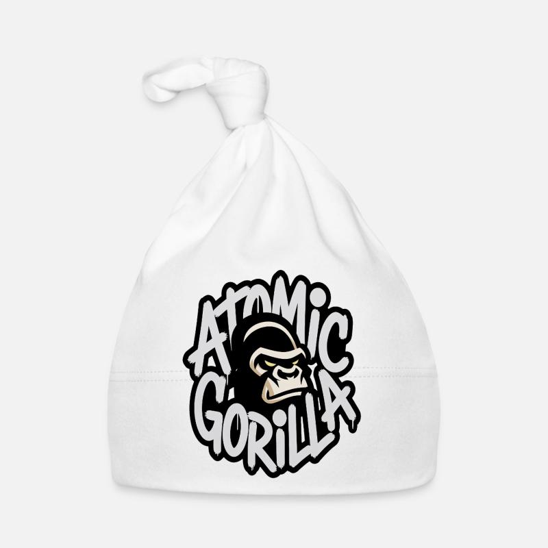 Atomic Gorilla Graffiti Emblem Organic Baby Cap