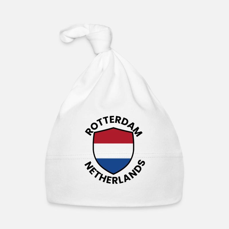 Rotterdam Shield Flag Organic Baby Cap