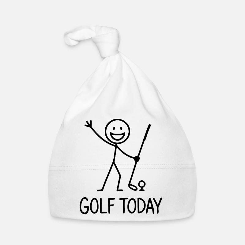 Golf Today Golfer Humor Gift Idea Golfer Organic Baby Cap