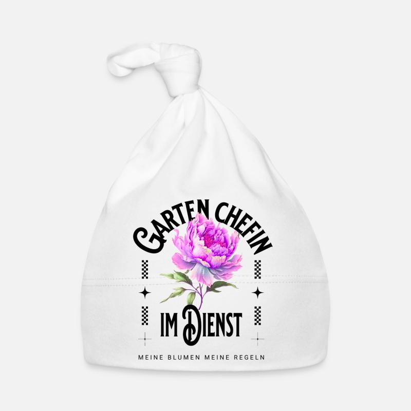 Die Gartenchefin - Deine Blumen, deine Regeln Baby Bio-Mütze