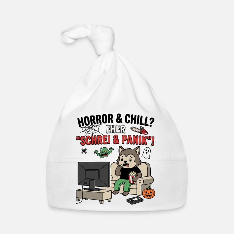 Cri et panique à Horror Chill Bonnet bio Bébé