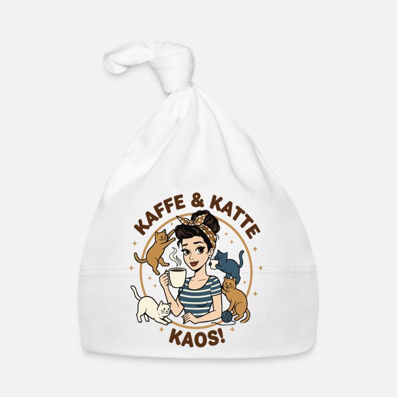 Kaffe & Katte Kaos Circle Organic Baby Cap