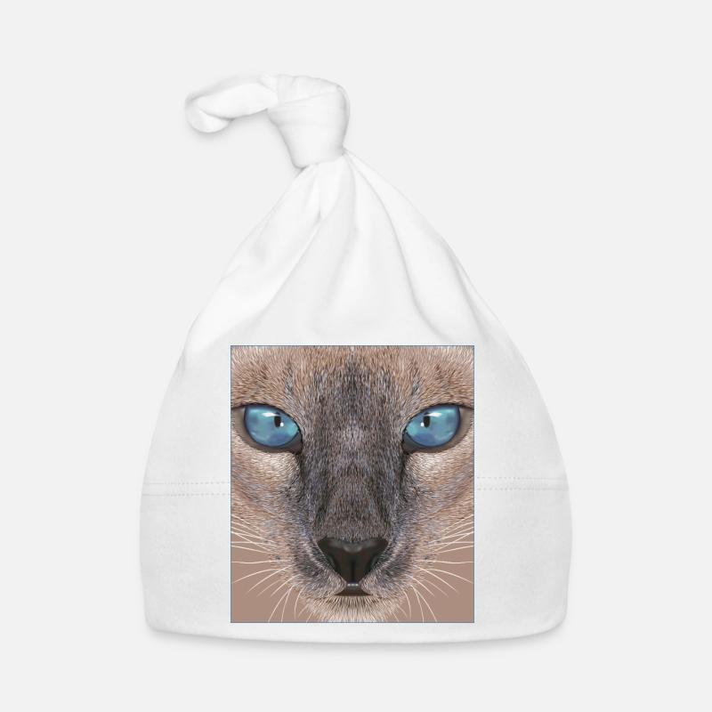 Siamkatze Baby Bio-Mütze
