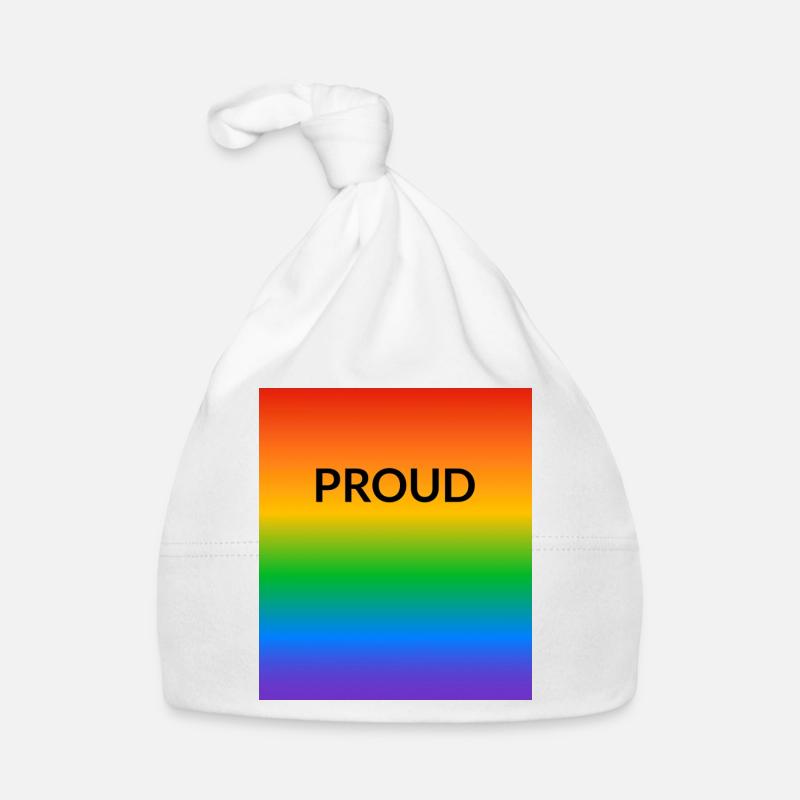 Proud Rainbow LGBT Pride Baby Bio-Mütze