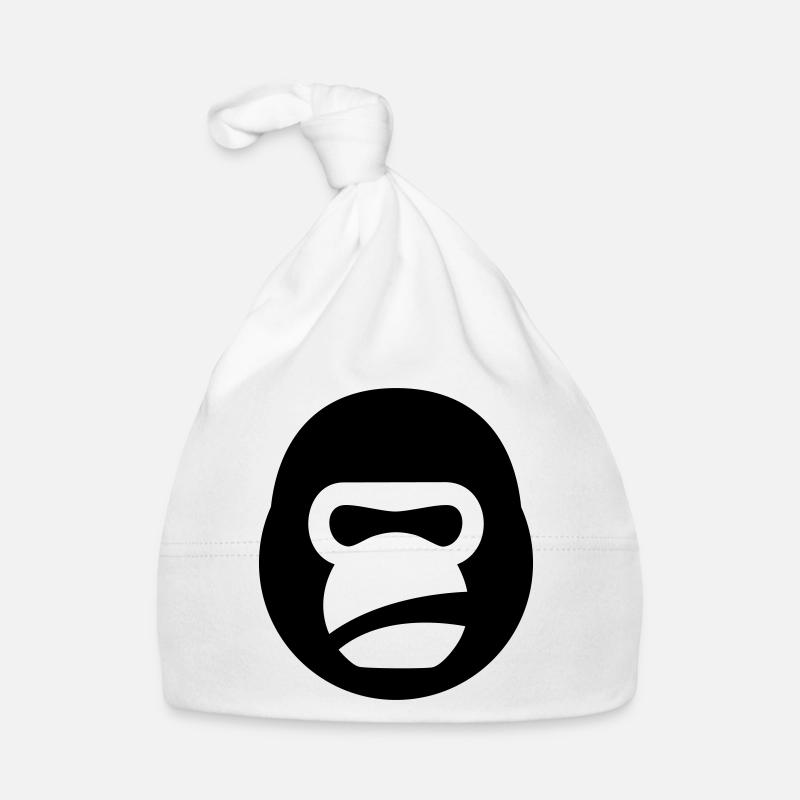 Gorilla Kettlebell – Gym Beast Logo Organic Baby Cap