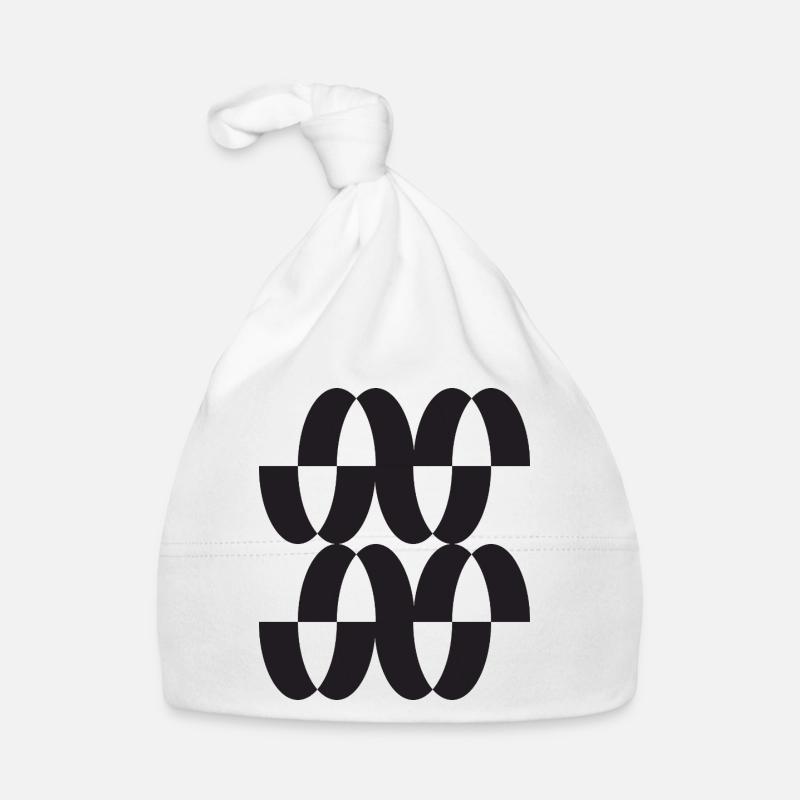Interwoven Orbit Pattern Organic Baby Cap