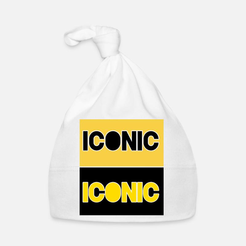 Iconic Contrast Typography Organic Baby Cap