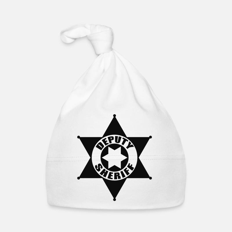 Sheriffstern Baby Bio-Mütze