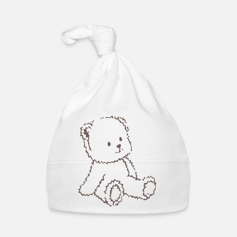 Teddy - Baby Bio-Mütze - Weiß