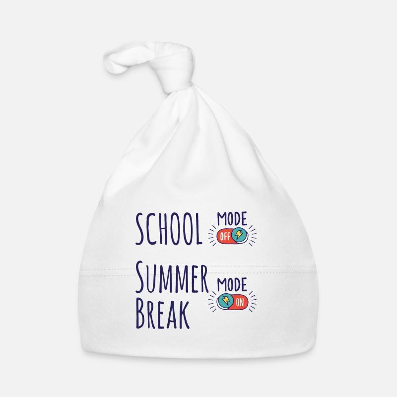 School mode Off, Summer break mode On Organic Baby Cap