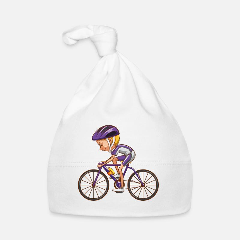 Fahrrad - Baby Bio-Mütze - Weiß