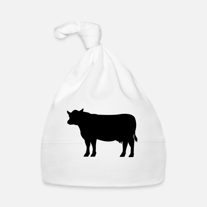 Kuh Silhouette Vektor Baby Bio-Mütze
