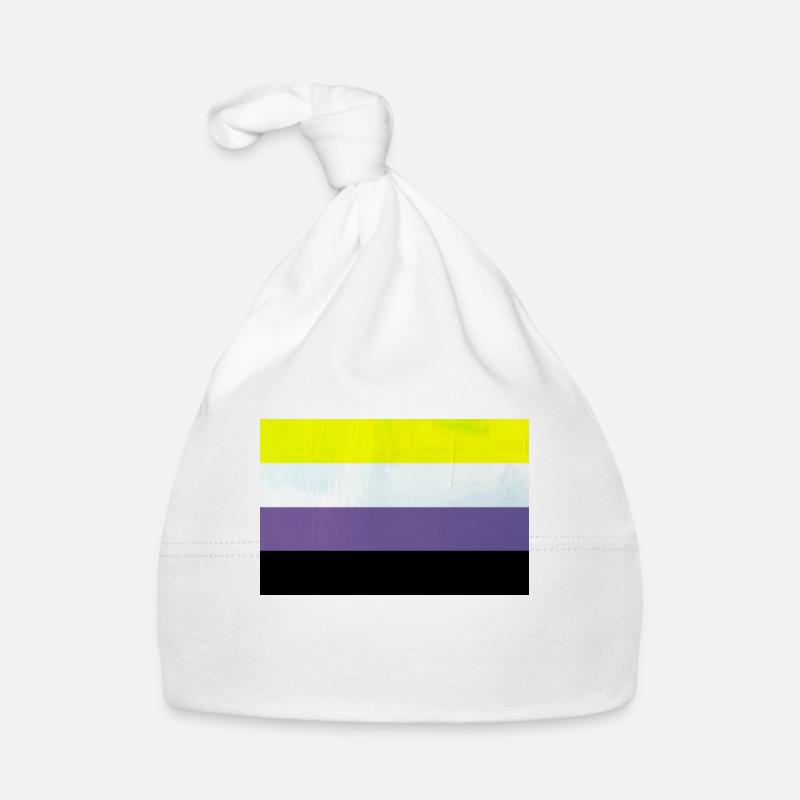 Nonbinary Pride Flag Baby Bio-Mütze