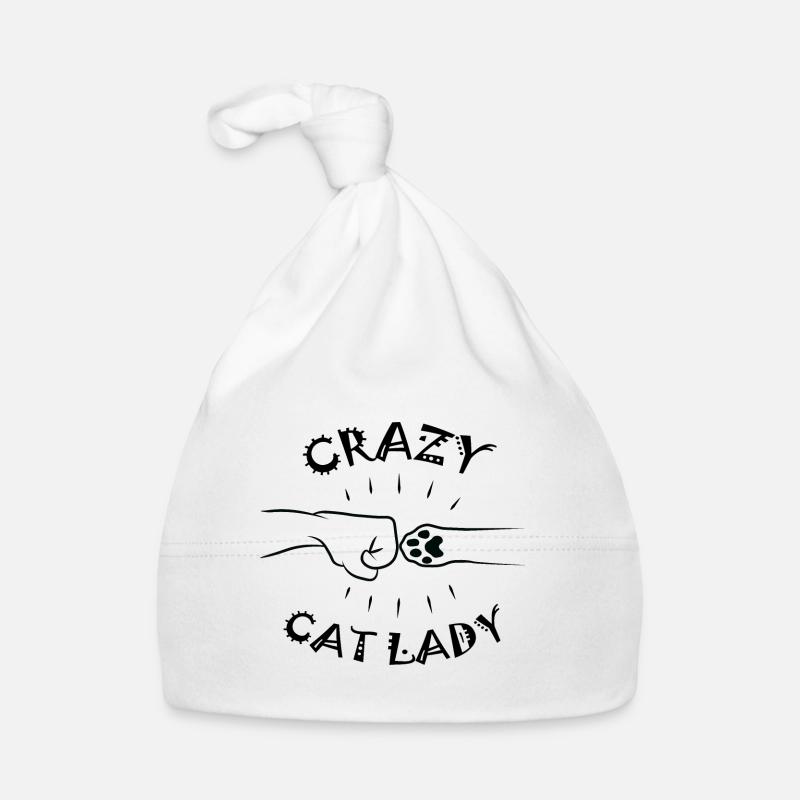 Crazy Cat Lady - Pfotenfauststoß Baby Bio-Mütze