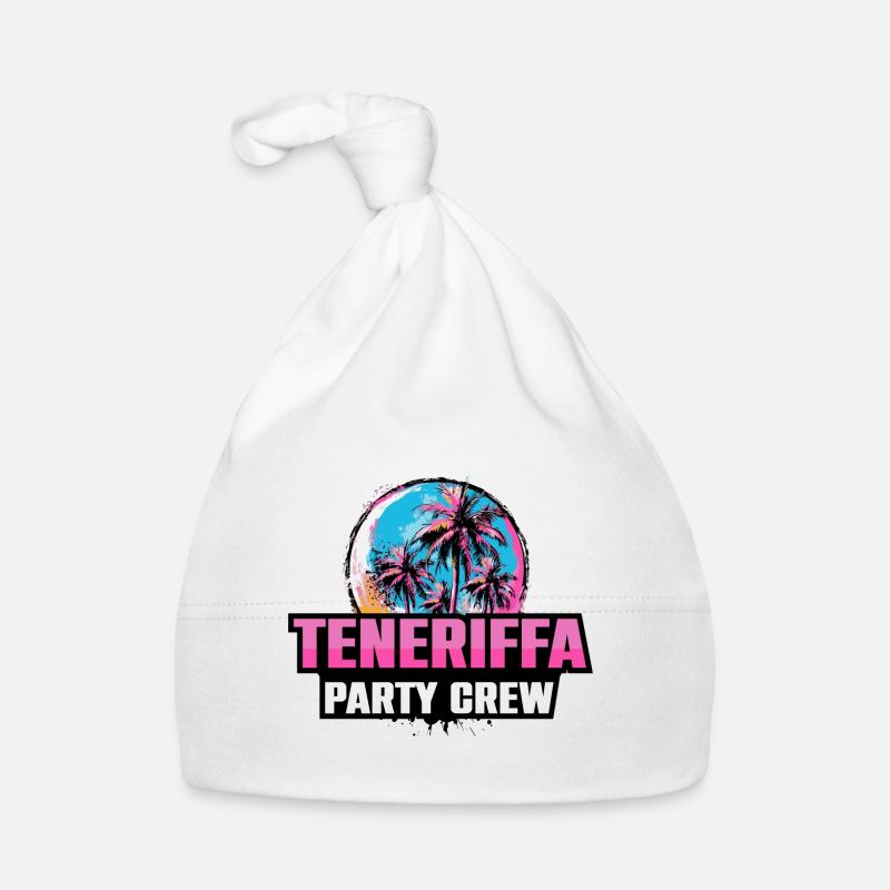 Teneriffa Party Crew Urlaub Spruch Baby Bio-Mütze