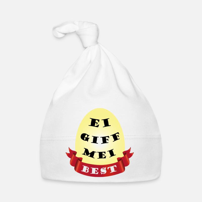 Egg giff mei best 01 2021 - Organic Baby Cap - white