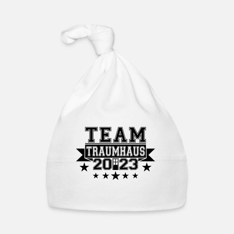 Équipe Dream House 2023 Construction de maisons Constructeurs Bonnet bio Bébé