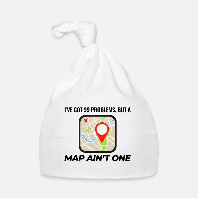 99 Probleme Map Ain't One GIS Lustig Baby Bio-Mütze