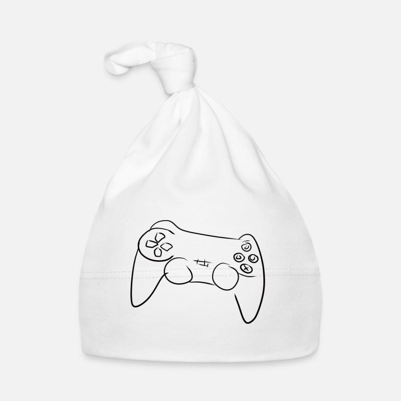 controller gamble play game player Organic Baby Cap