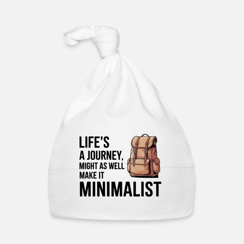 Life's a Journey Make It Minimalist GIS Backpack Organic Baby Cap