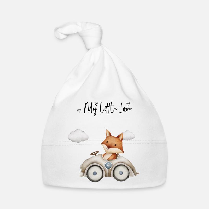 Fox vintage car Organic Baby Cap