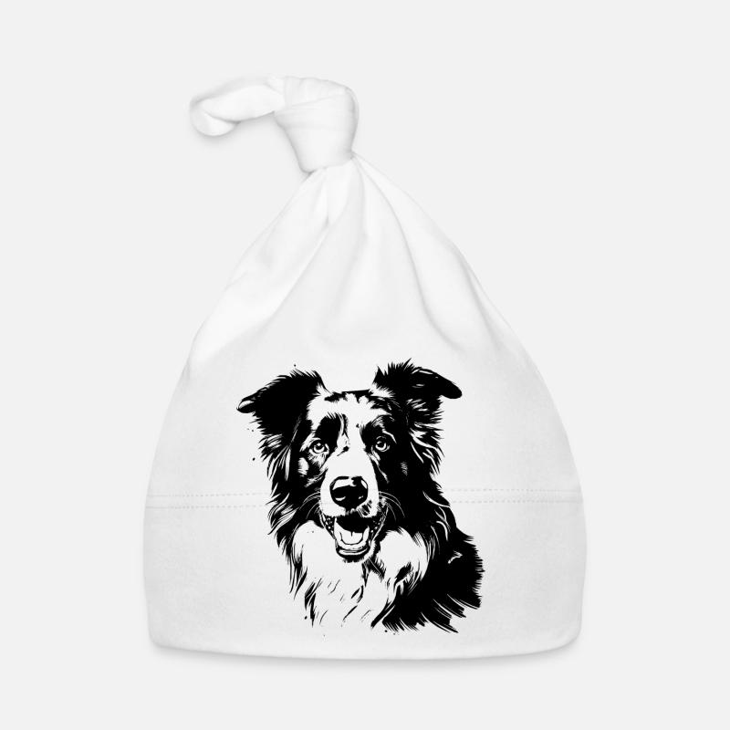Border Collie Organic Baby Cap