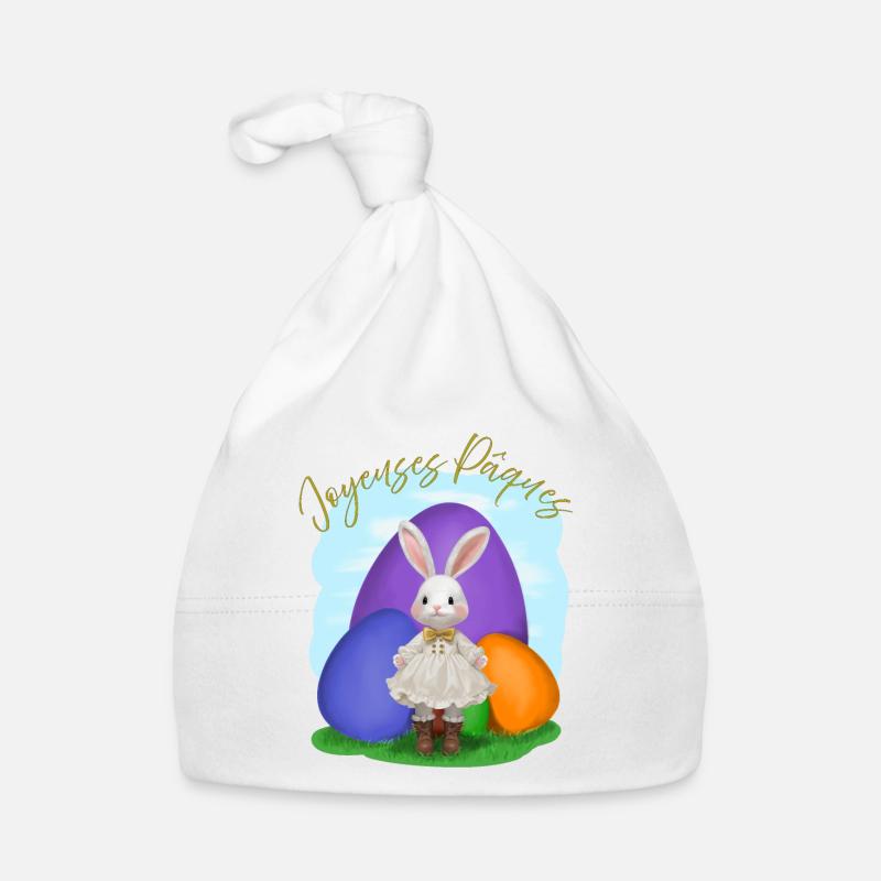 Lapine de pâques Bonnet bio Bébé