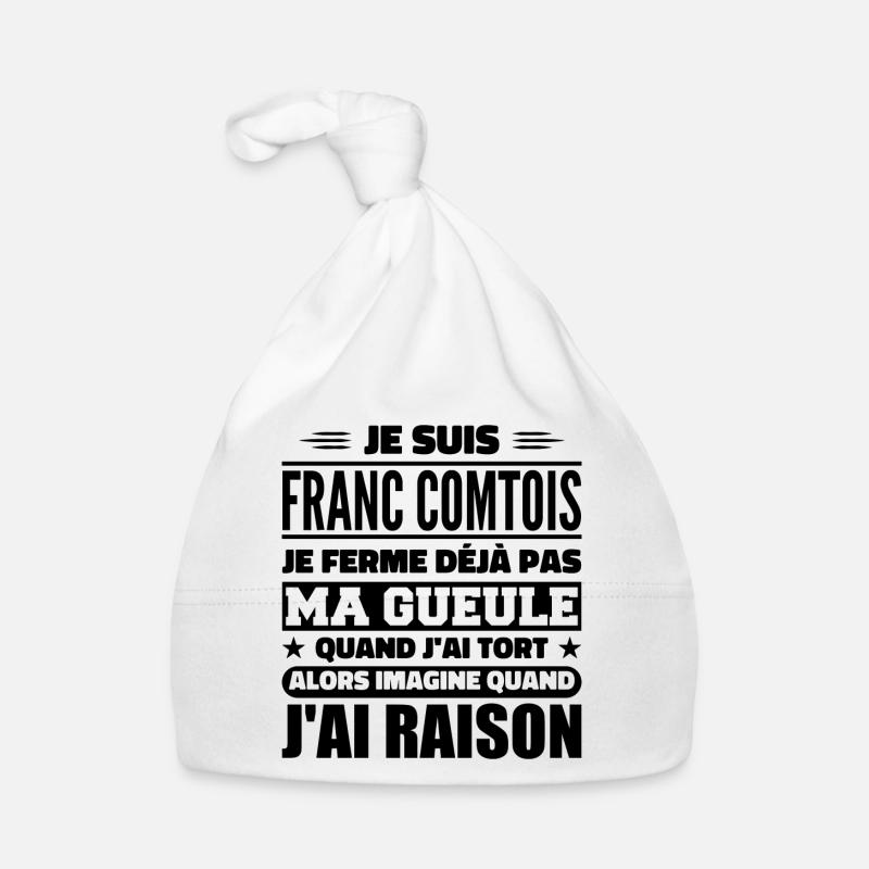 Franc comtois je ferme pas ma gueule franche comté Bonnet bio Bébé
