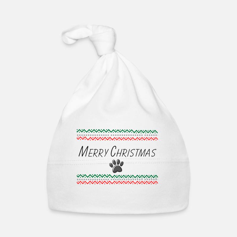 Joyeux Noël - Frohe Weihnachten Bonnet bio Bébé
