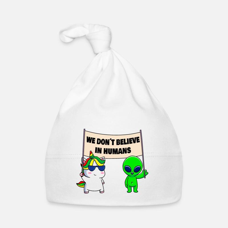 We don't believe in people Organic Baby Cap