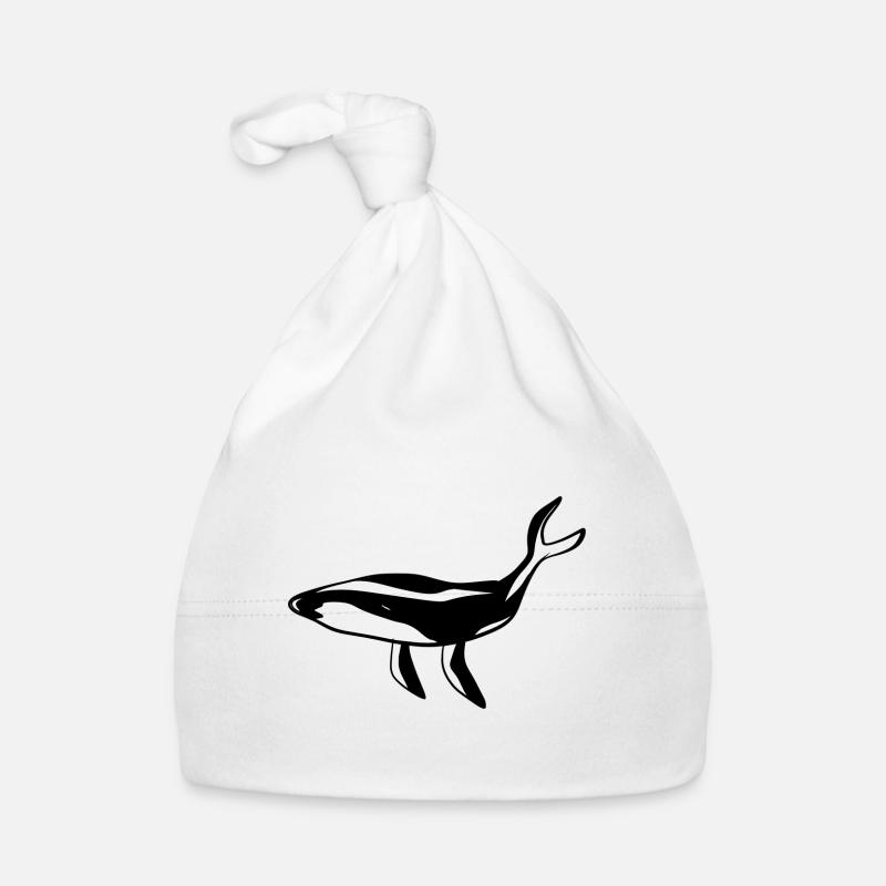 Wal Tier Meerestier Ökosystem Symbol Baby Bio-Mütze