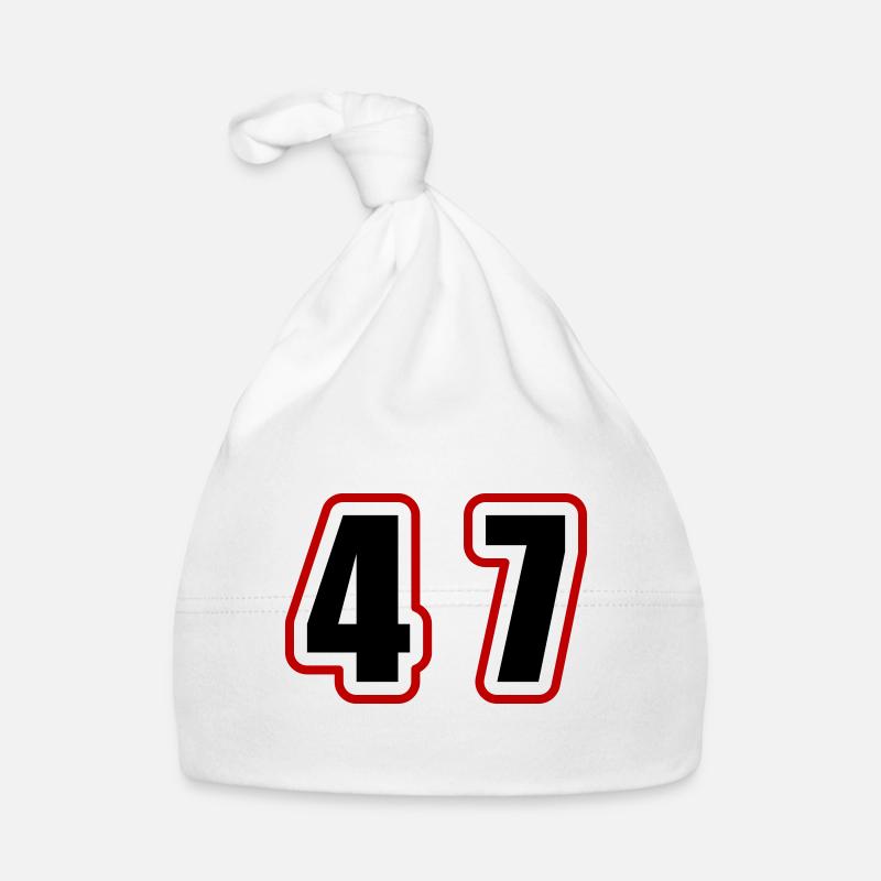 47 Zahl College Baby Bio-Mütze
