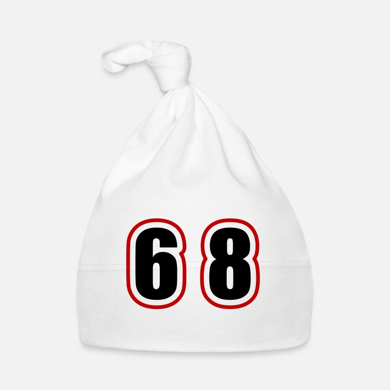 68 Zahl College Baby Bio-Mütze
