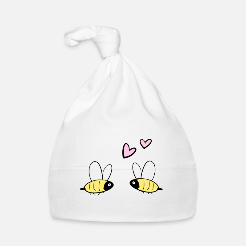 Bees Love Ecosystem Animals Bee Couples Organic Baby Cap