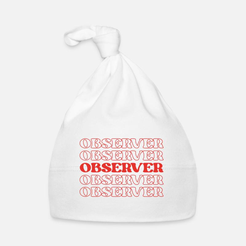 Observer Watcher Viewer Onlooker Spectator Organic Baby Cap