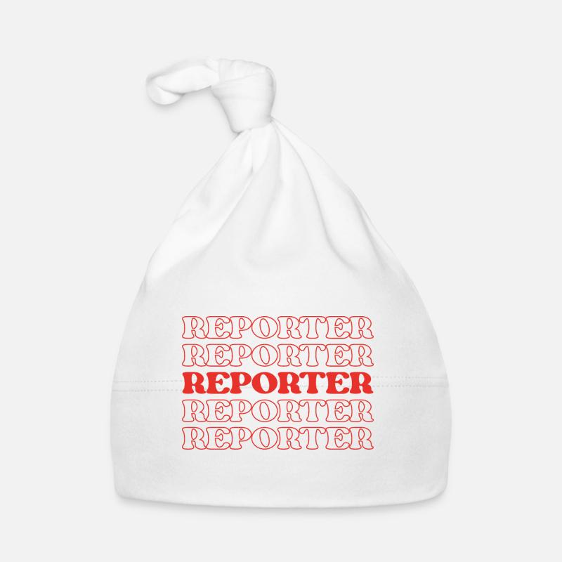 Reporter Journalist Correspondent Newshound Writer Organic Baby Cap