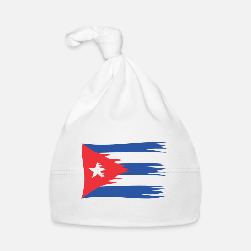 Cuba drapeau Cuba libère Cuba cuban - Bonnet bio Bébé - blanc