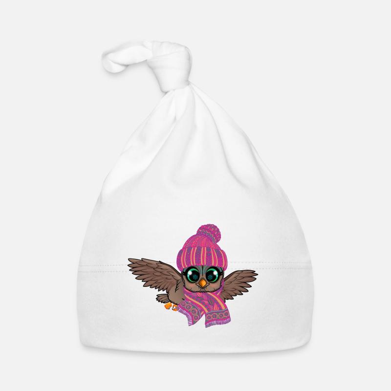 Frosteule Eule Frostbeule Herbst Winter Baby Bio-Mütze